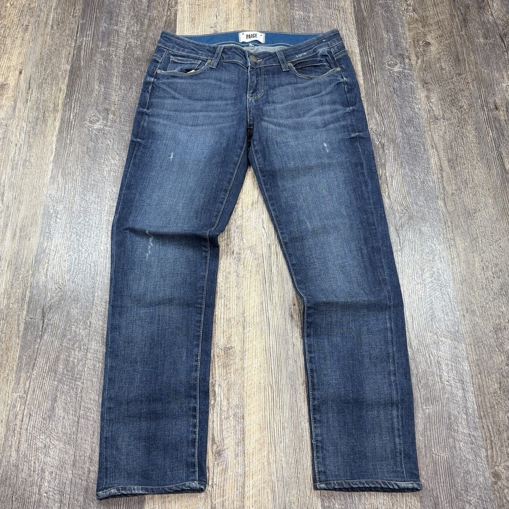 Paige‎ Women's Jeans Size 26 Dark Wash Low Rise Skinny Ankle Stretch Denim